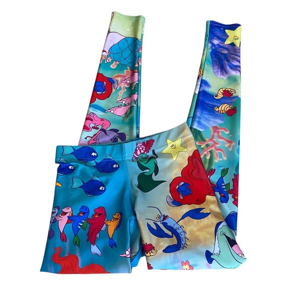 Blackmilk Disney The Little Mermaid Leggings pants sz Small - multicolored - Picture 9 of 16